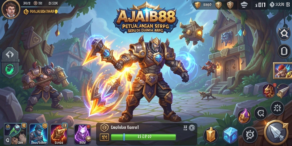 Tangkapan layar AJAIB88 menampilkan aksi pertempuran seru dalam petualangan ARPG.