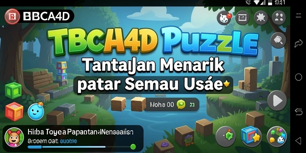 Tangkapan layar menampilkan gameplay BBCA4D yang menantang.