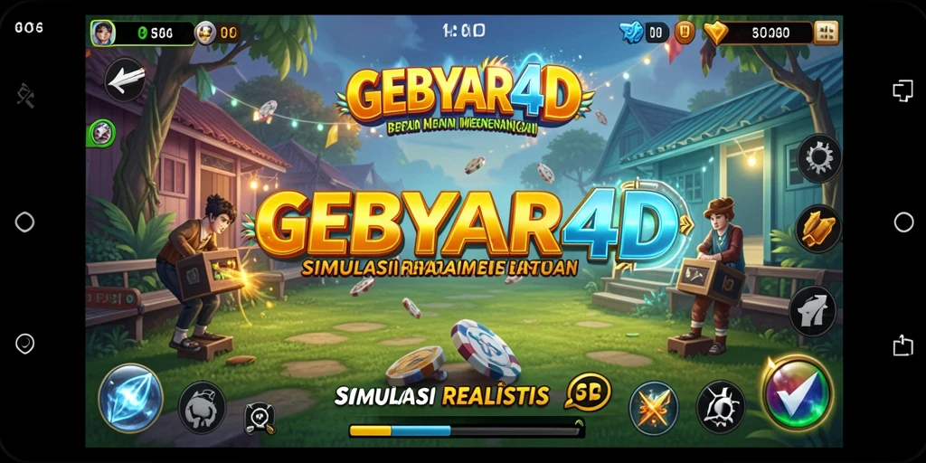 Tampilan gameplay GEBYAR4D dengan grafik yang memukau dan fitur interaktif.