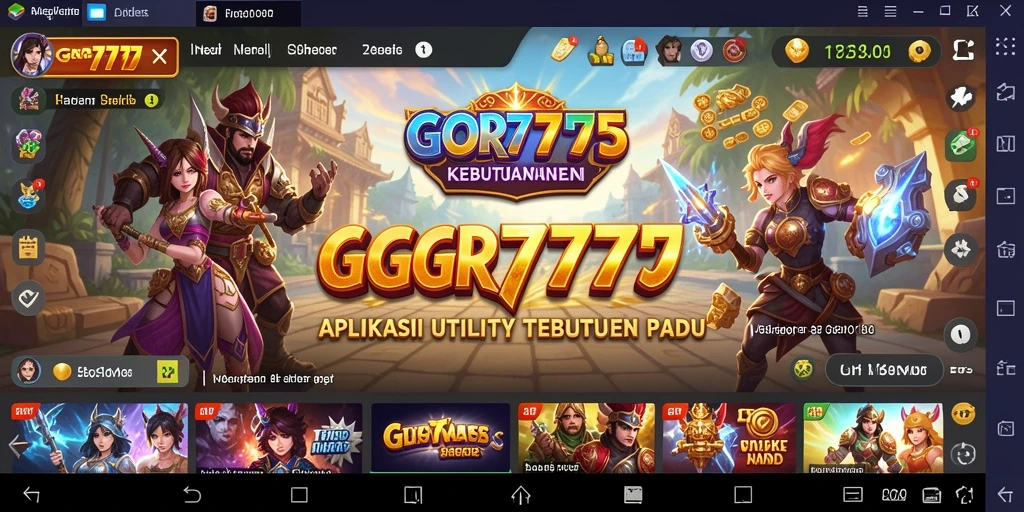 Tampilan antarmuka GGR7777 yang sederhana dan fungsional.