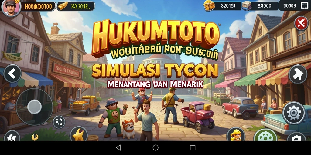 Tampilan screenshot HUKUMTOTO dengan gameplay Tycoon yang seru.