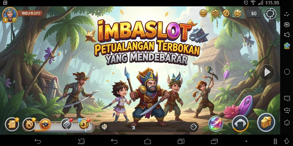 Screenshot gameplay IMBASLOT dengan petualangan seru di dunia terbuka.
