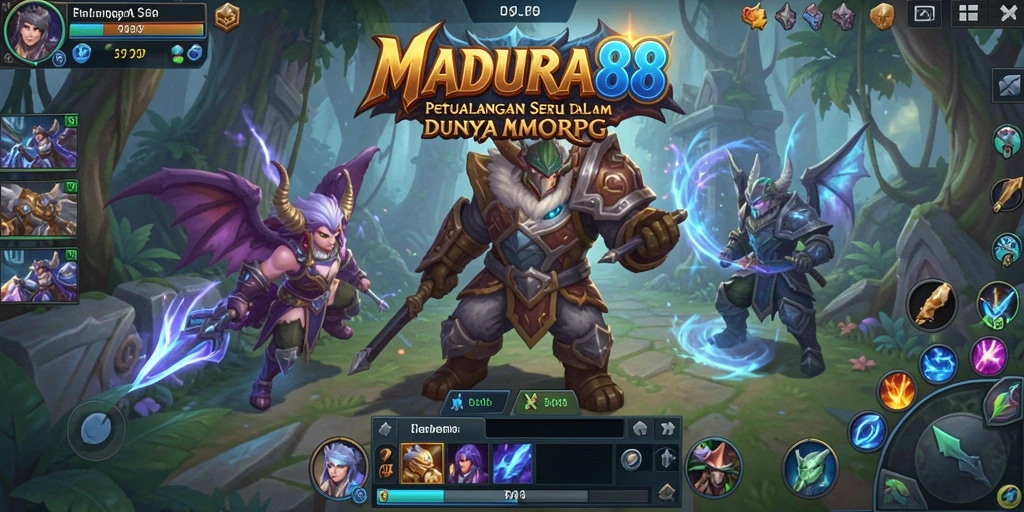 Screenshot permainan MADURA88 menampilkan aksi seru dalam dunia MMORPG.