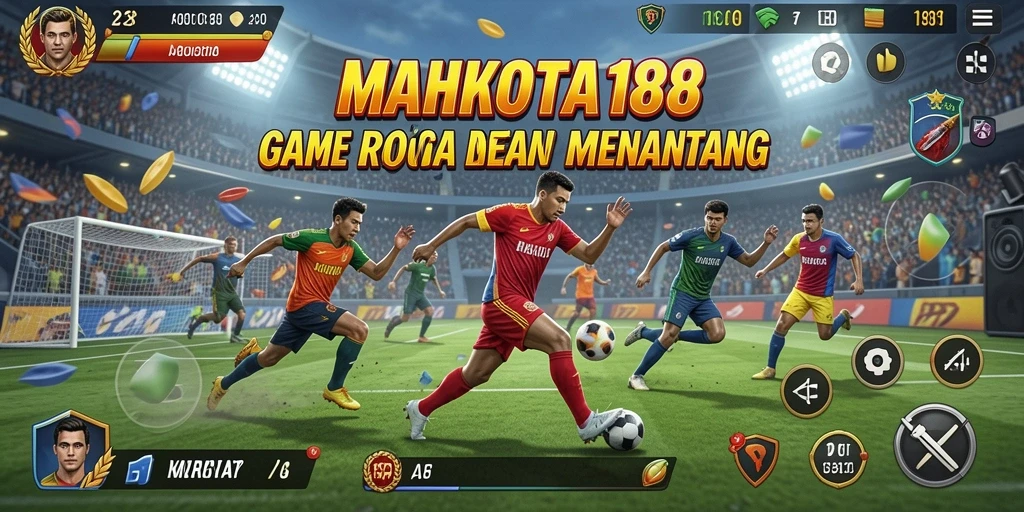 Tampilan gameplay seru dan mendebarkan di MAHKOTA188.
