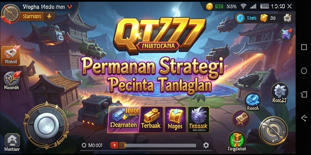 Tangkapan layar gameplay QT777 yang menunjukkan strategi dan taktik mendebarkan.