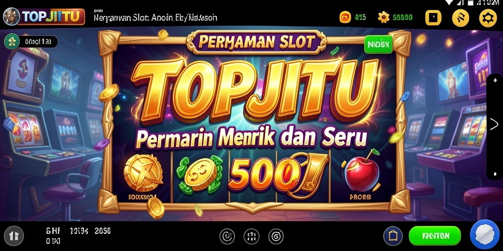Screenshot gameplay TOPJITU menampilkan keseruan bermain slot.