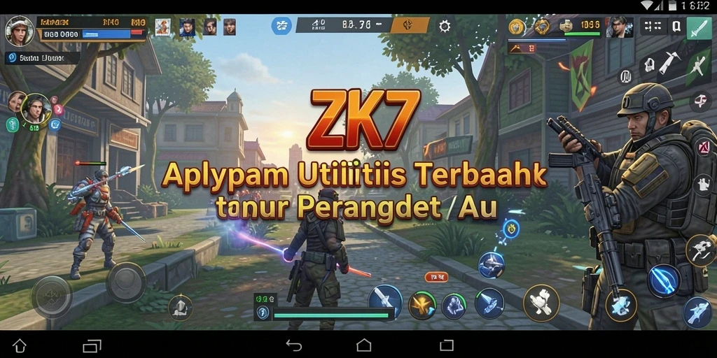 Tampilan antarmuka ZK7 yang memudahkan navigasi aplikasi Utility.